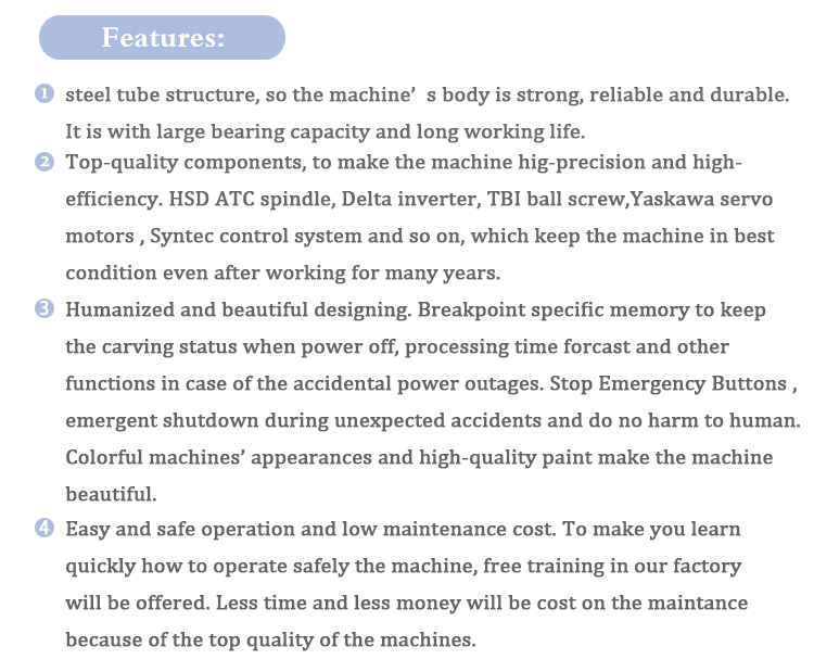 3d 1325 sculpture cnc router machine for cutting precious stone